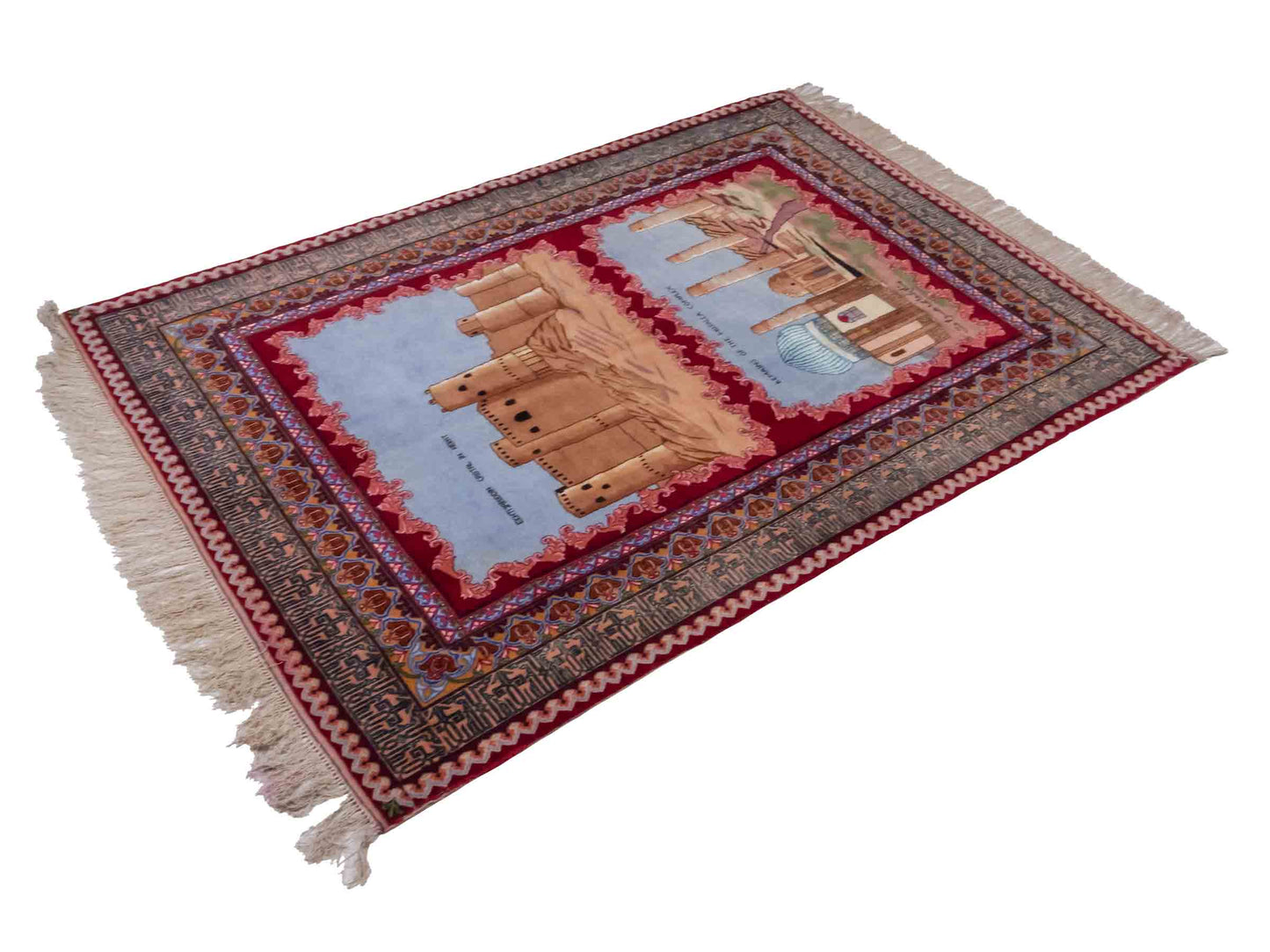 Handgeknüpfter Vintage Afghan Herat Nomadenteppich von Khademi aus Wolle mit Seide, mehrfarbig. Afghanischer Orientteppich. Von Hand geknüpft in Afghanistan. Größe: 120 cm x 76 cm. Teppichnummer: SB3-1028. Verkauf durch Jupiter Intl.