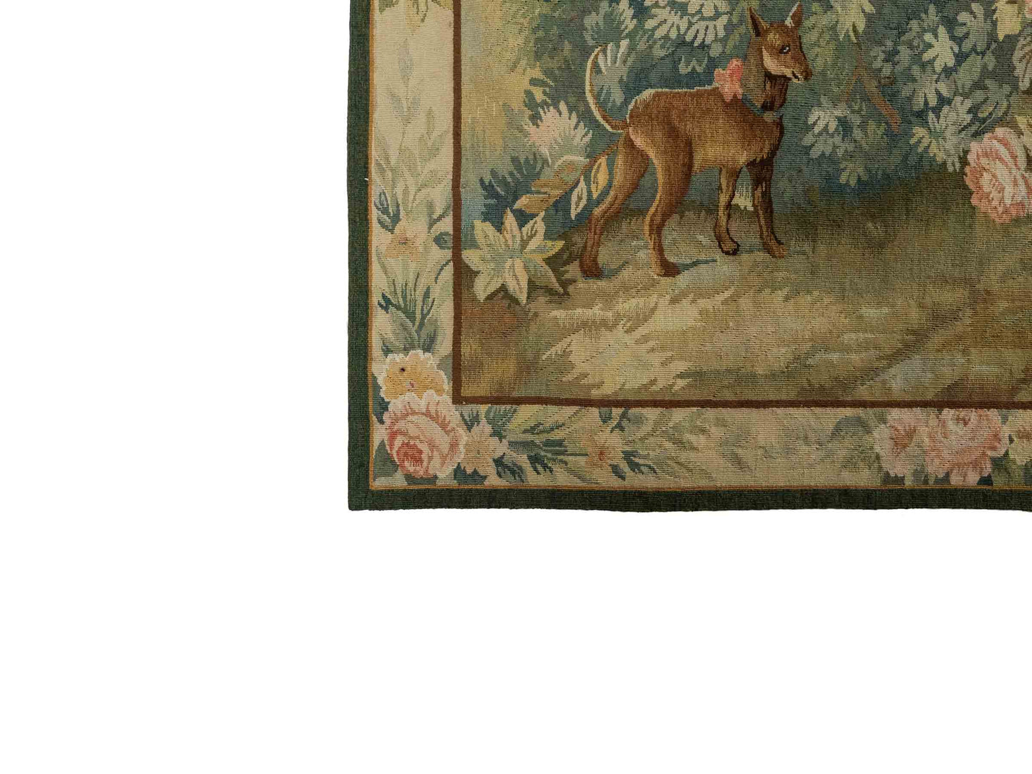 Handgefertigter, chinesischer Gobelin Wandteppich von Khademi aus Wolle, multicolor. 120x92 cm. Verkauf durch Jupiter Intl.