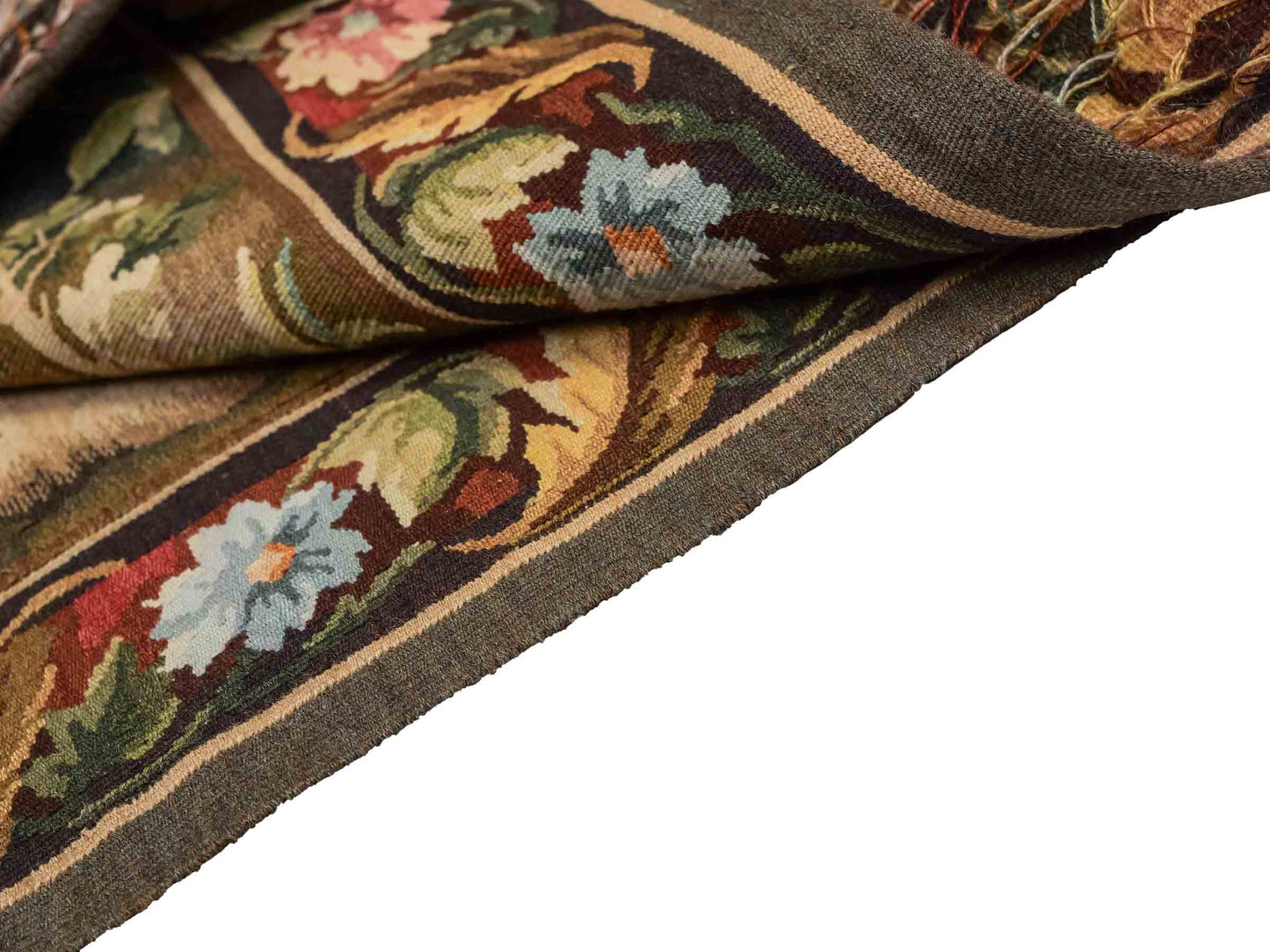 Handgefertigter, chinesischer Gobelin Wandteppich von Teppich aus Wolle, multicolor. 168x136 cm. Verkauf durch Jupiter Intl.