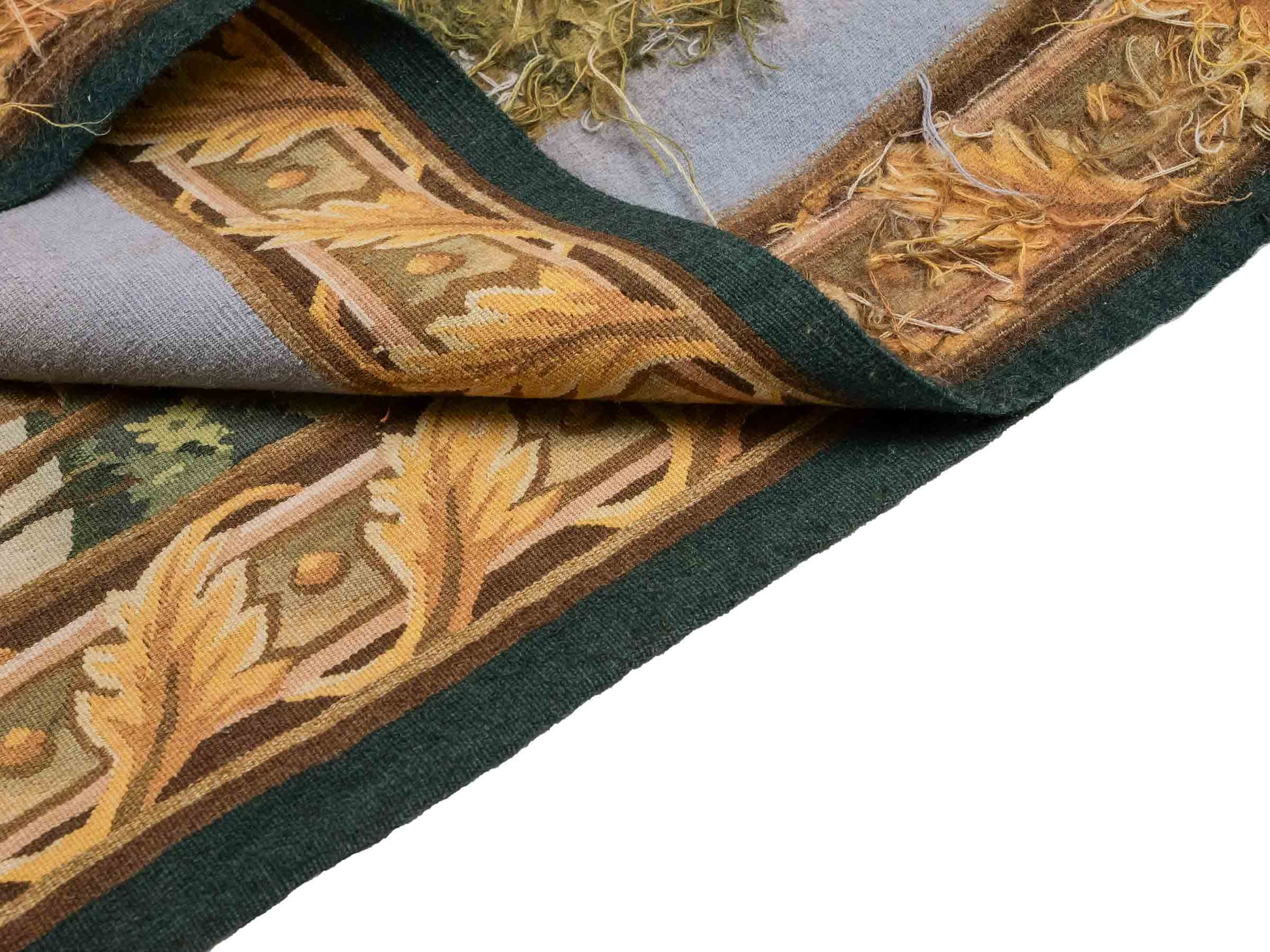 Handgefertigter, chinesischer Gobelin Wandteppich von Khademi aus Wolle, multicolor. 177x129 cm. Verkauf durch Jupiter Intl.