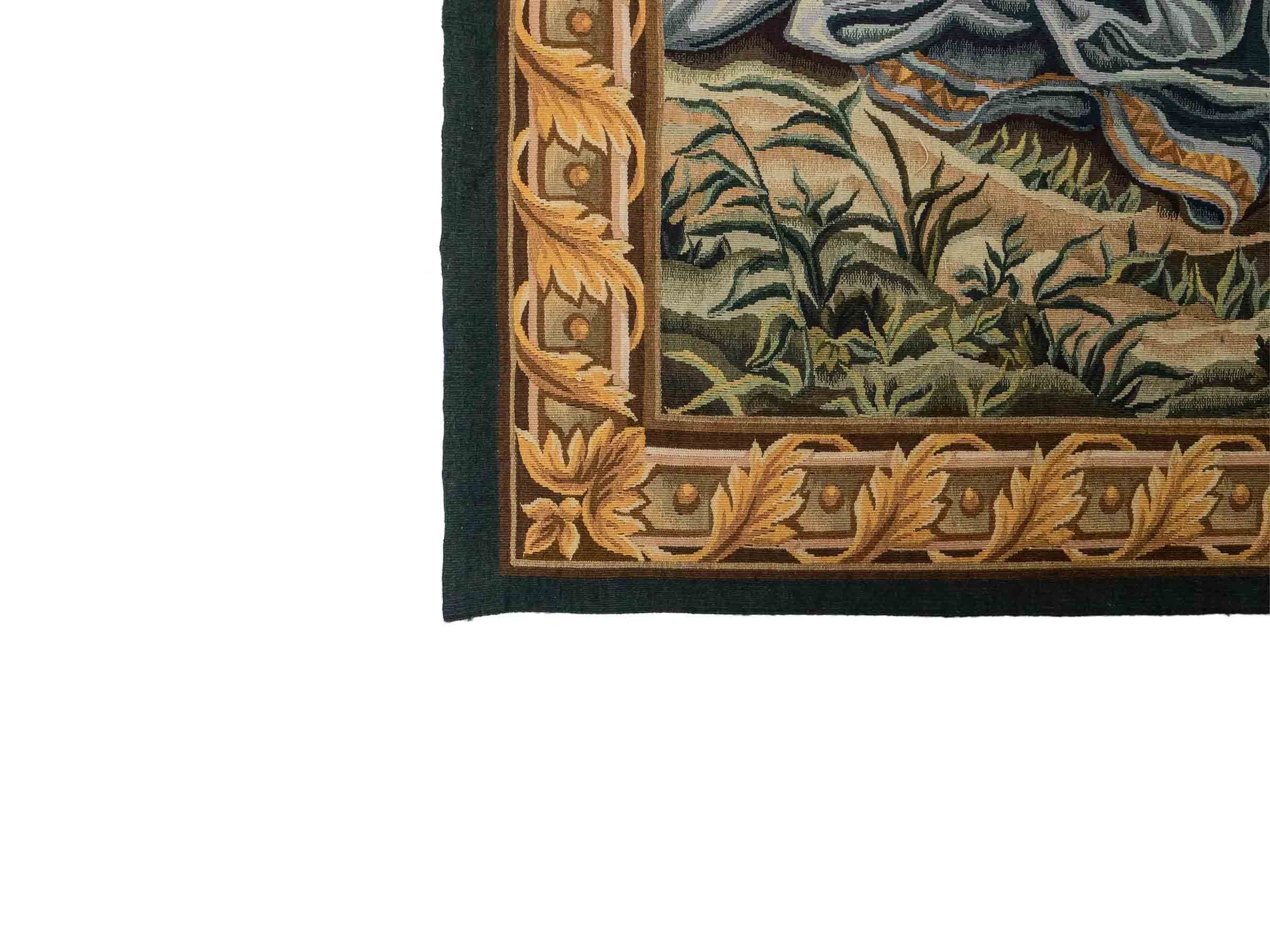 Handgefertigter, chinesischer Gobelin Wandteppich von Khademi aus Wolle, multicolor. 177x129 cm. Verkauf durch Jupiter Intl.