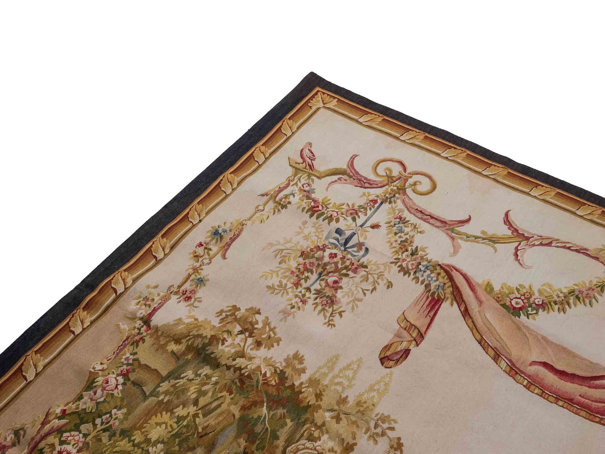 Handgefertigter, chinesischer Gobelin Wandteppich aus Wolle, multicolor. 239x190 cm. Verkauf durch Jupiter Intl.