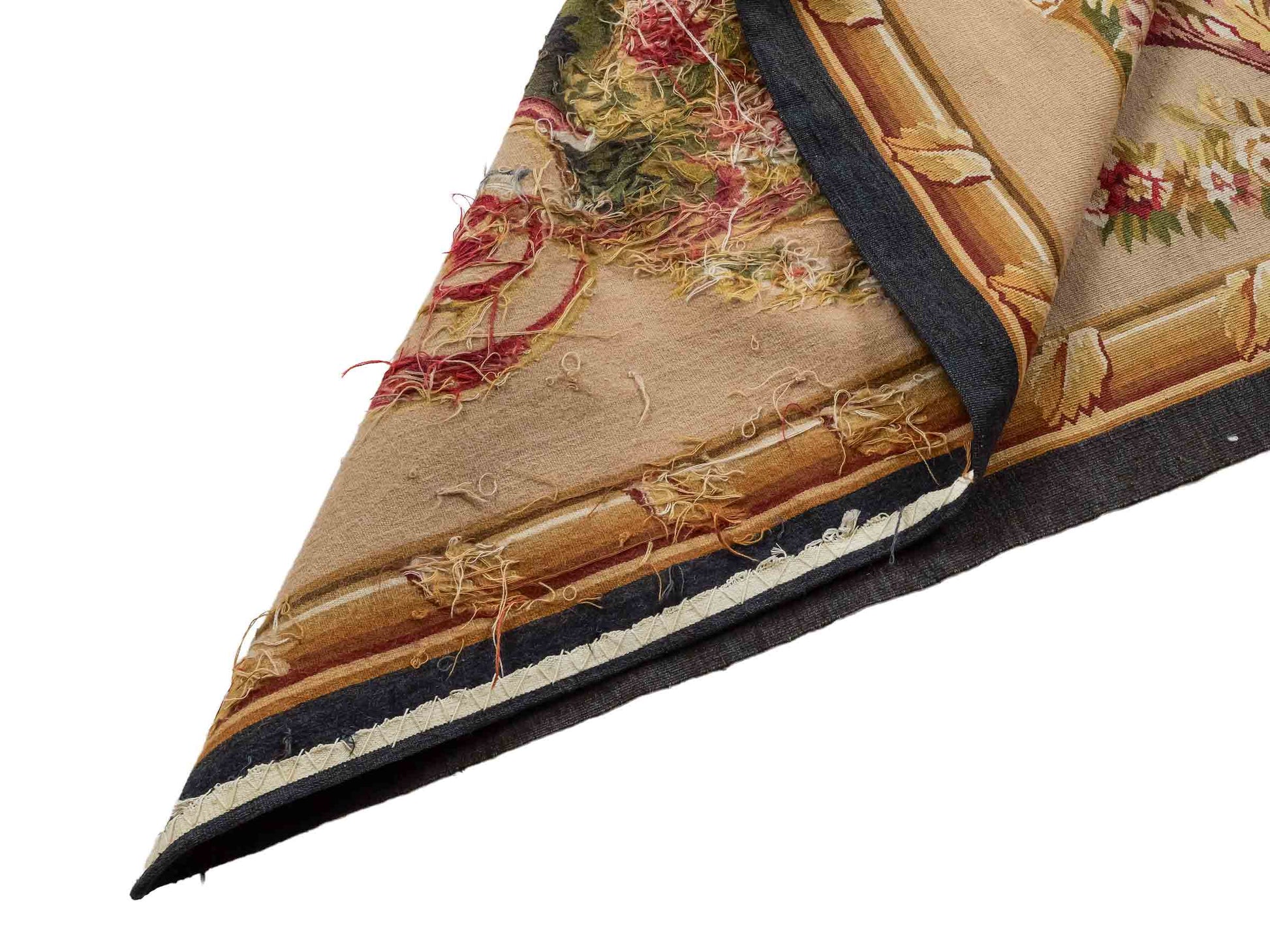 Handgefertigter, chinesischer Gobelin Wandteppich aus Wolle, multicolor. 239x190 cm. Verkauf durch Jupiter Intl.