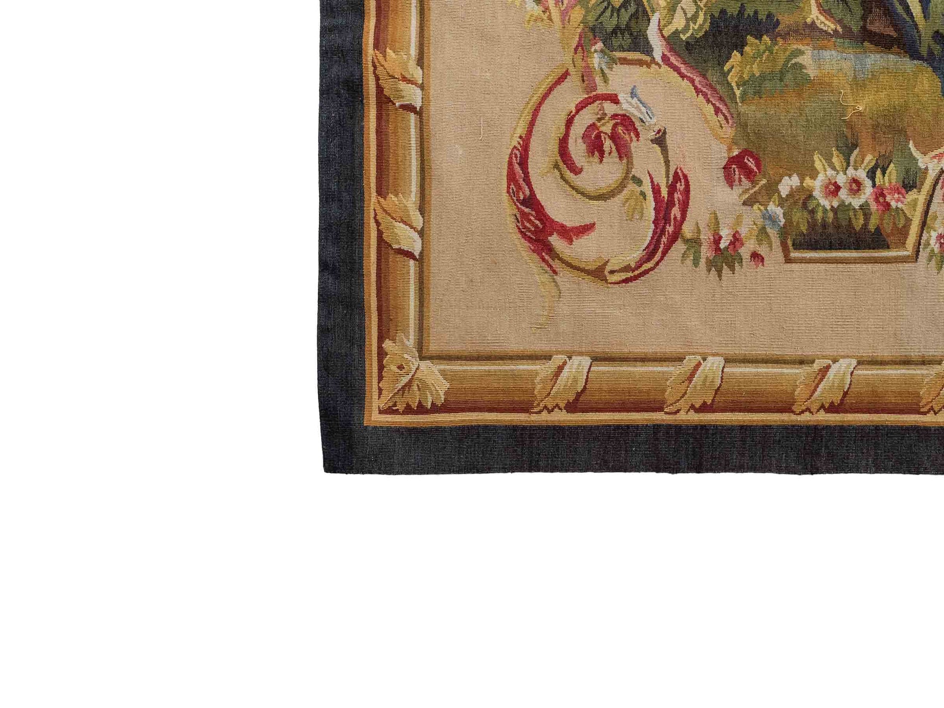 Handgefertigter, chinesischer Gobelin Wandteppich aus Wolle, multicolor. 239x190 cm. Verkauf durch Jupiter Intl.