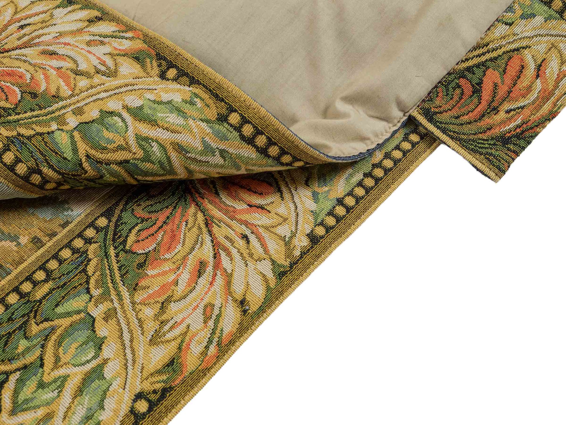 Handgefertigter, chinesischer Gobelin Wandteppich von Khademi aus Wolle, multicolor. 91x77 cm. Verkauf durch Jupiter Intl.