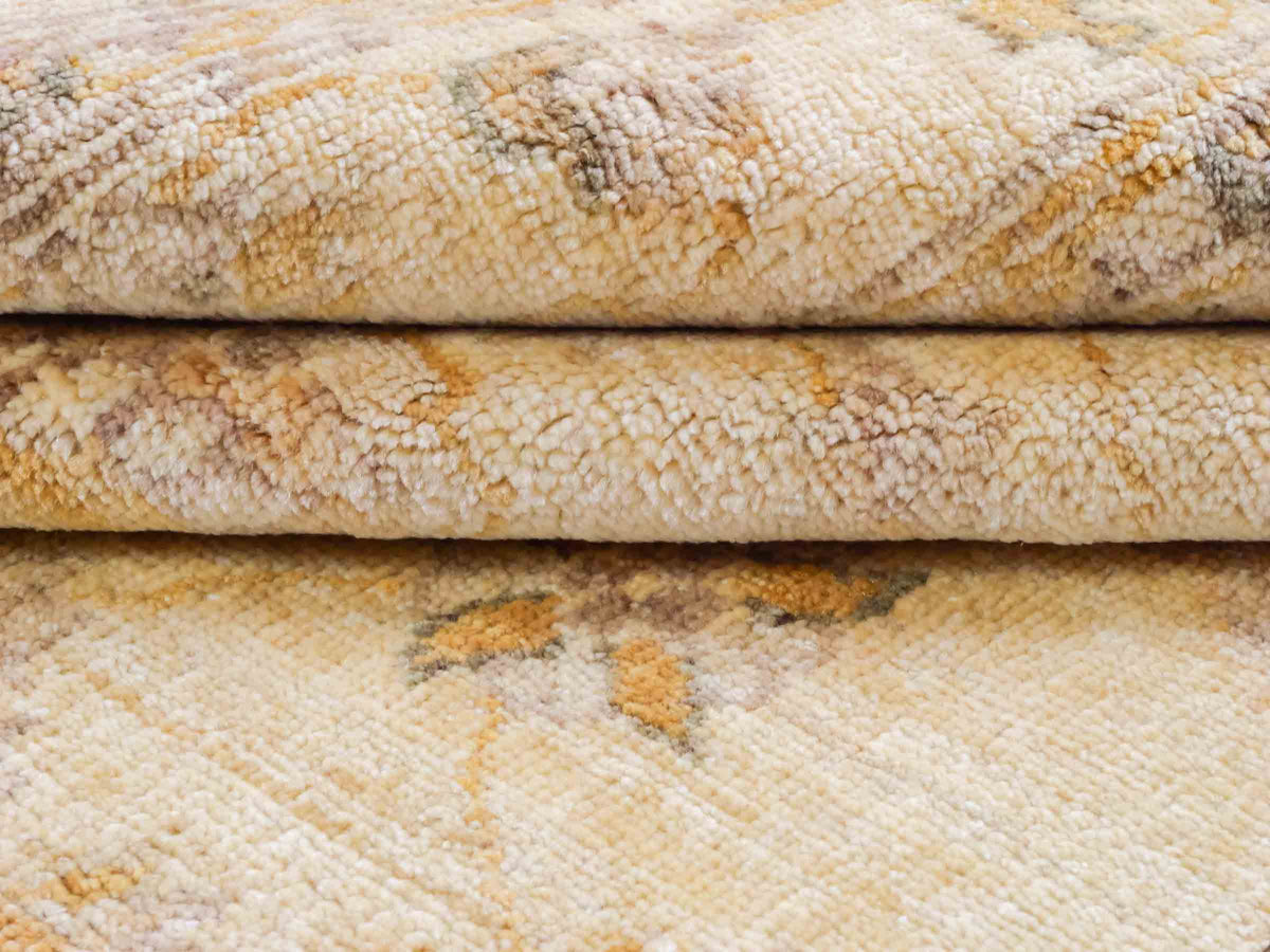 Handgeknüpfter Ziegler Farahan Orientteppich von Khademi aus Wolle, beige, gold. Klassisches Allover-Design. Traditionell von Hand geknüpft in Afghanistan. Größe: 180 cm x 120 cm. Teppichnummer: SB3-1119. Verkauf durch Jupiter Intl.