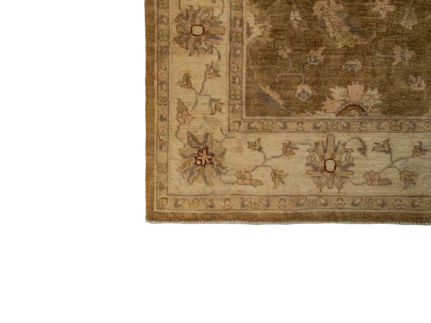 Handgeknüpfter Ziegler Farahan Orientteppich von Khademi aus Wolle, golden. Klassisches Allover-Design. Von Hand geknüpft in Afghanistan. Größe: 206 cm x 152 cm. Teppichnummer: RB3-1004. Verkauf durch Jupiter Intl.