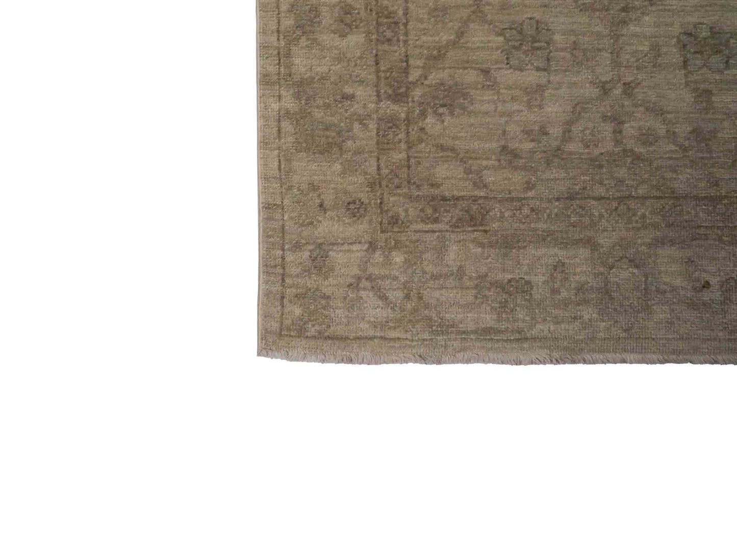 Handgeknüpfter Ziegler Farahan Läufer-Orientteppich von Khademi aus Wolle, beige. Klassisches Allover-Design. Von Hand geknüpft in Afghanistan. Größe: 321 cm x 75 cm. Teppichnummer: RB3-1000. Verkauf durch Jupiter Intl.